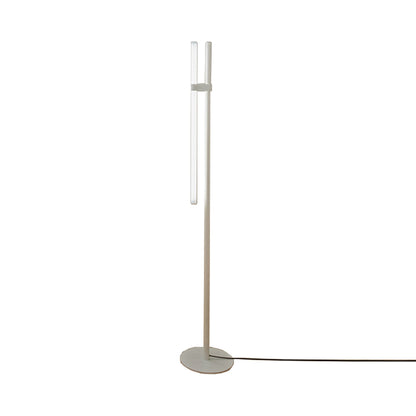 Paralela LED Floor Lamp in White.