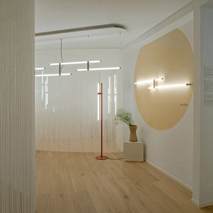 Paralela LED Floor Lamp in office.