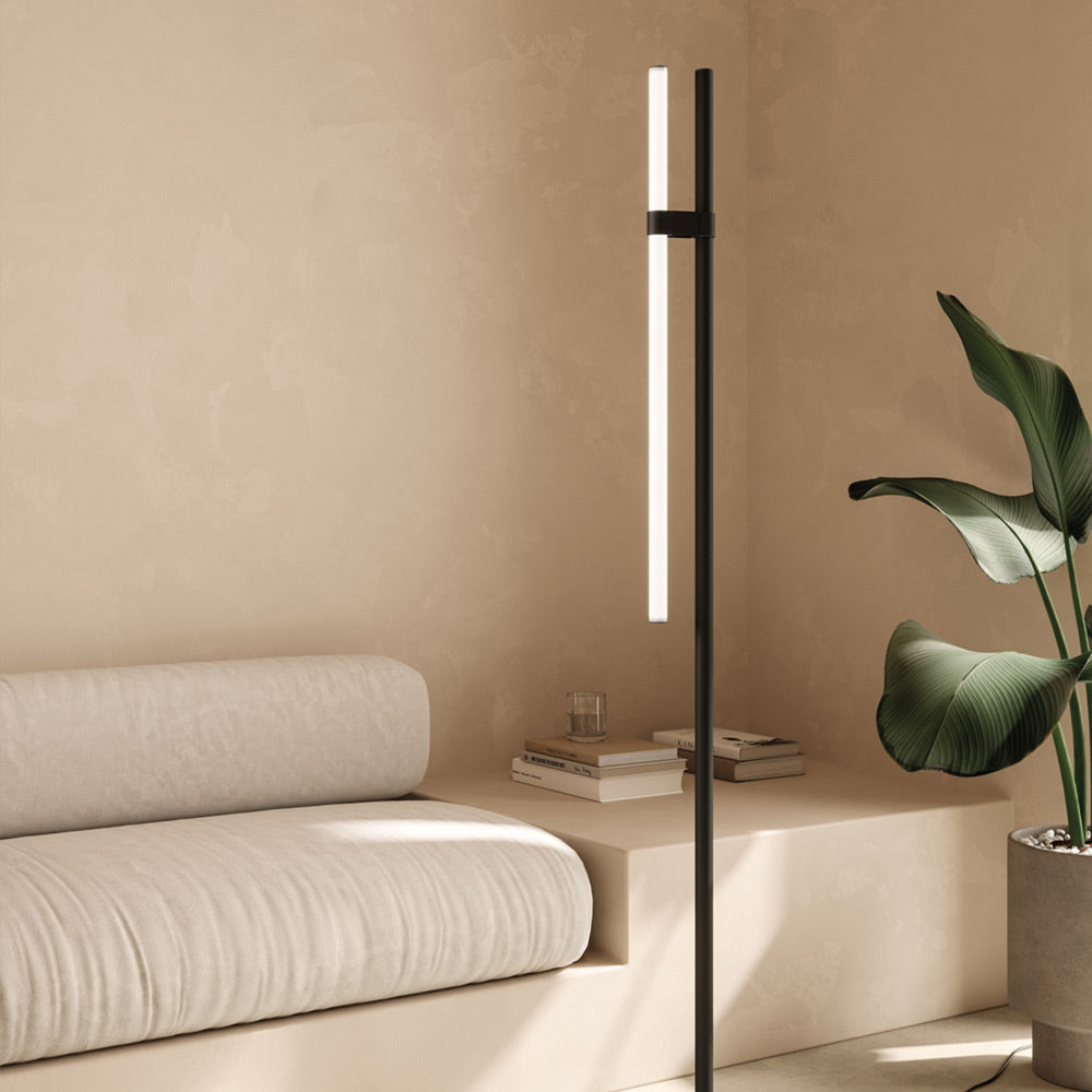 Paralela LED Floor Lamp in living room.
