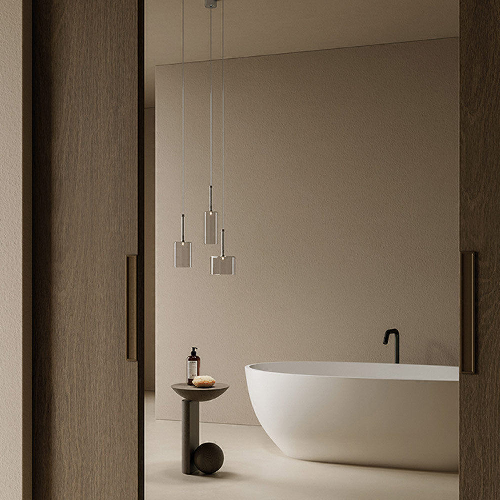 Spillray Plus LED Pendant Light in bathroom.