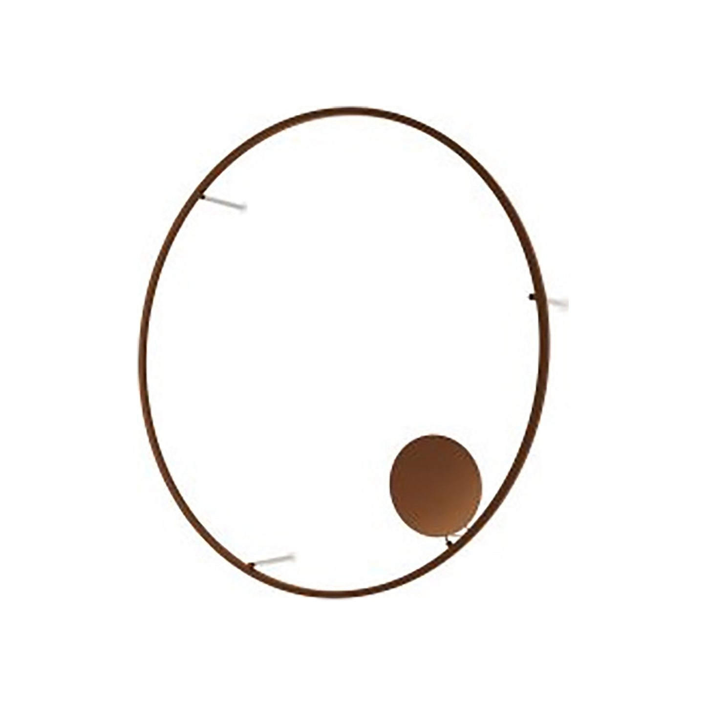 U-Light LED Ceiling / Wall Light in Rust Brown (63"D X 9.88"H).