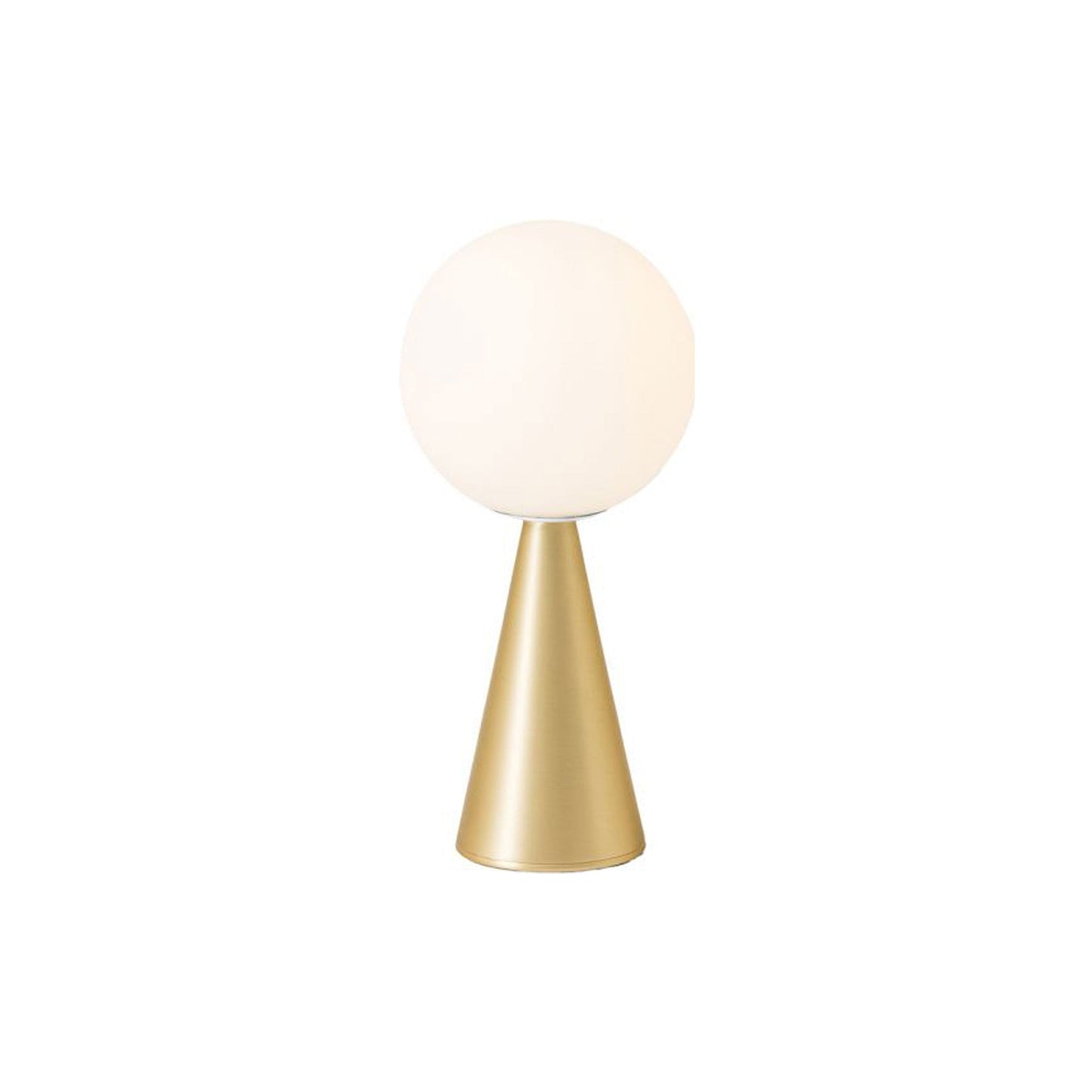 Bilia Table Lamp in Brass and White (Small).