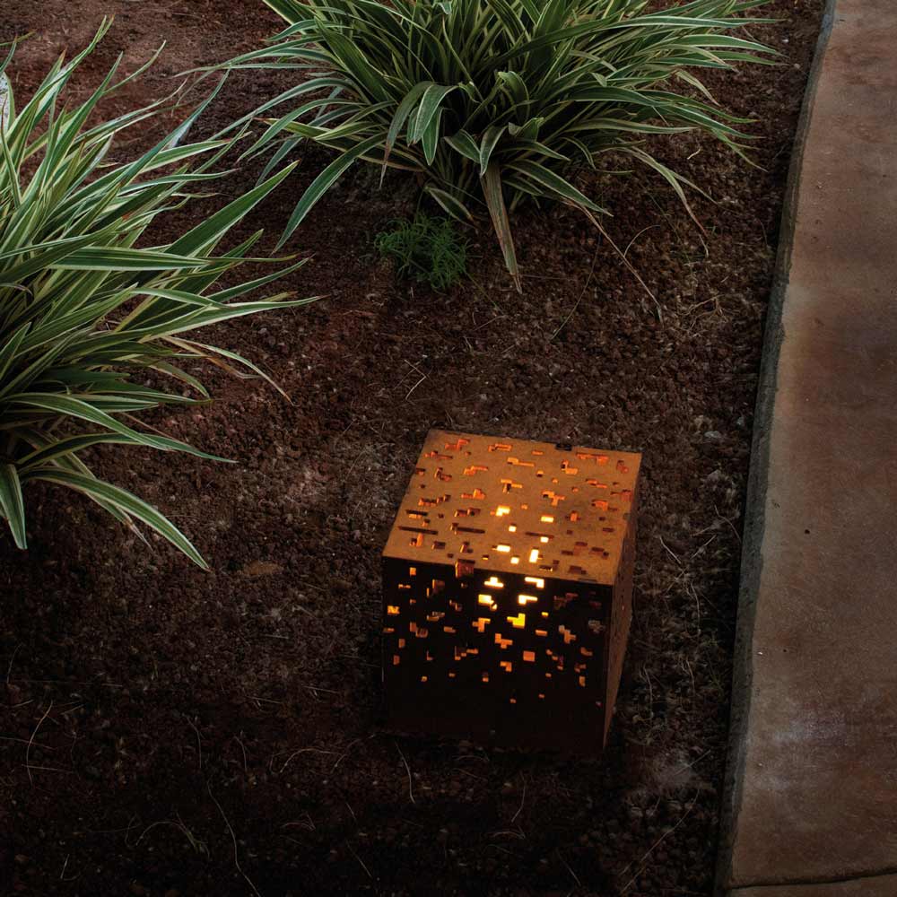 AMS Outdoor Floor Lamp in Outside Area.
