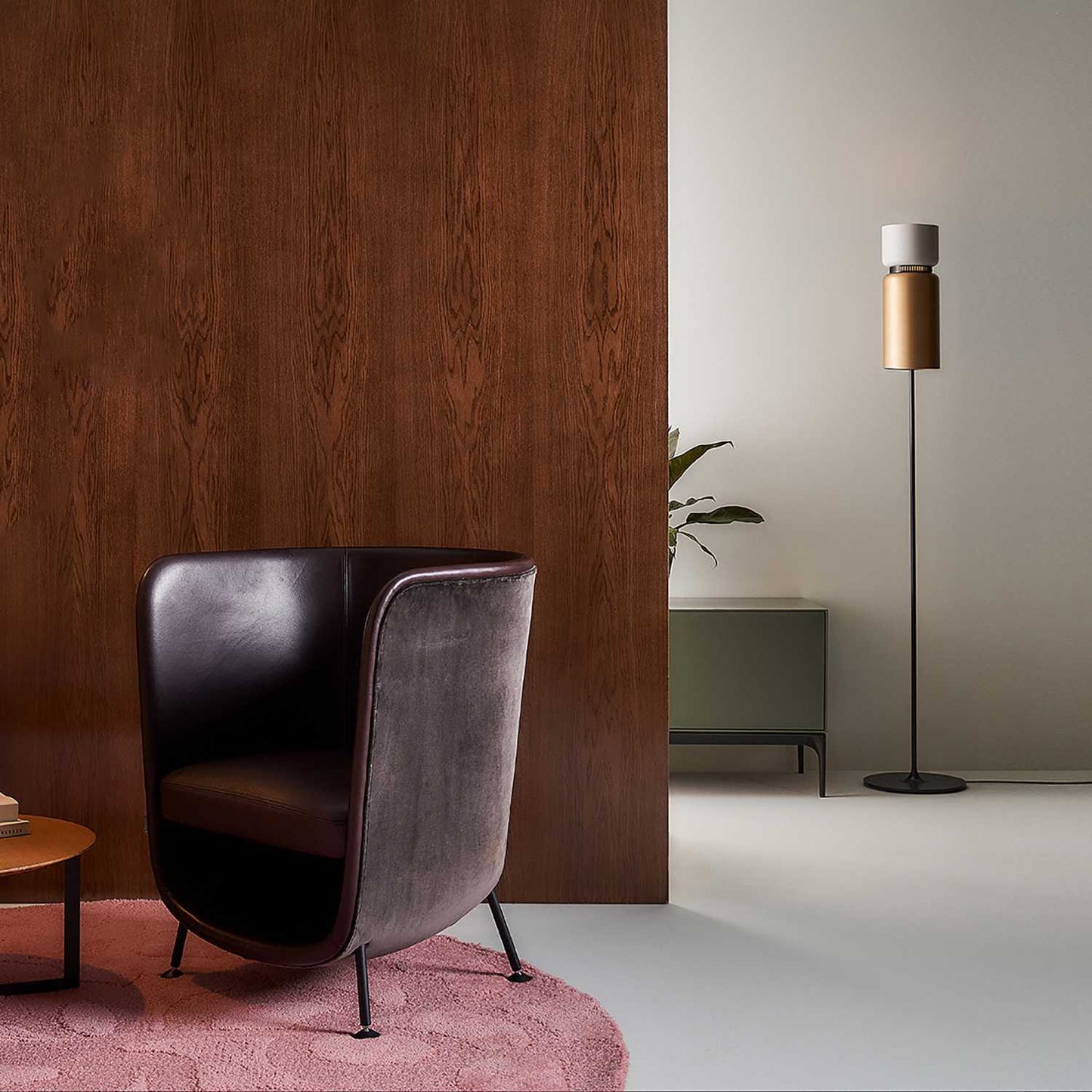 Aspen F17 Floor Lamp in living room.