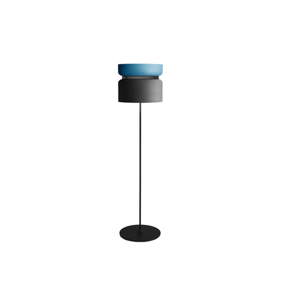 Aspen F40 Floor Lamp in Aqua/Grey.
