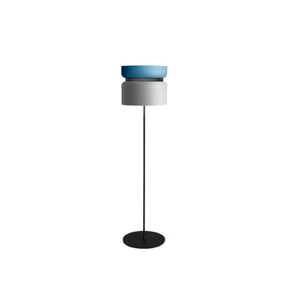 Aspen F40 Floor Lamp in Aqua/Limestone.