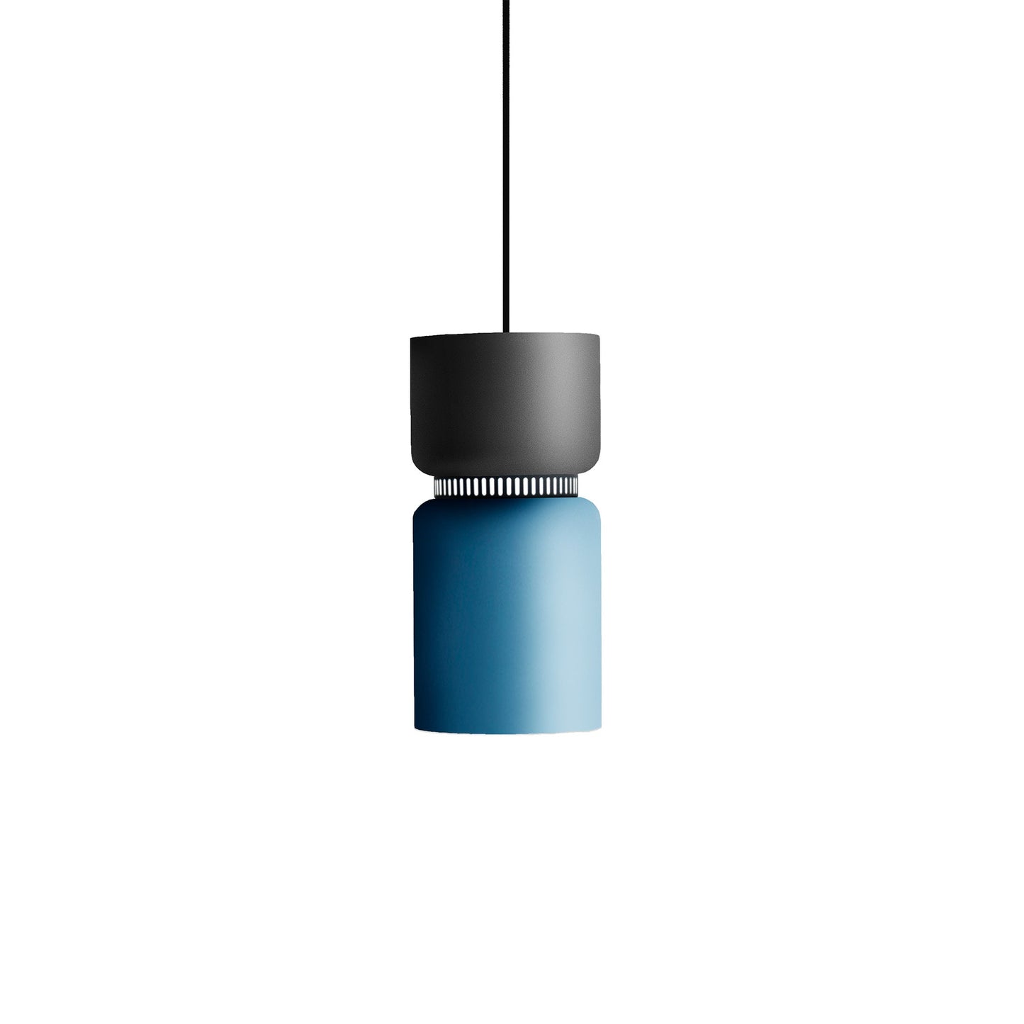 Aspen S17A Pendant Light in Grey/Aqua.