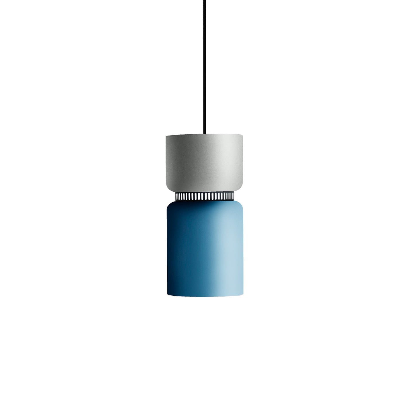 Aspen S17A Pendant Light in Limestone/Aqua.
