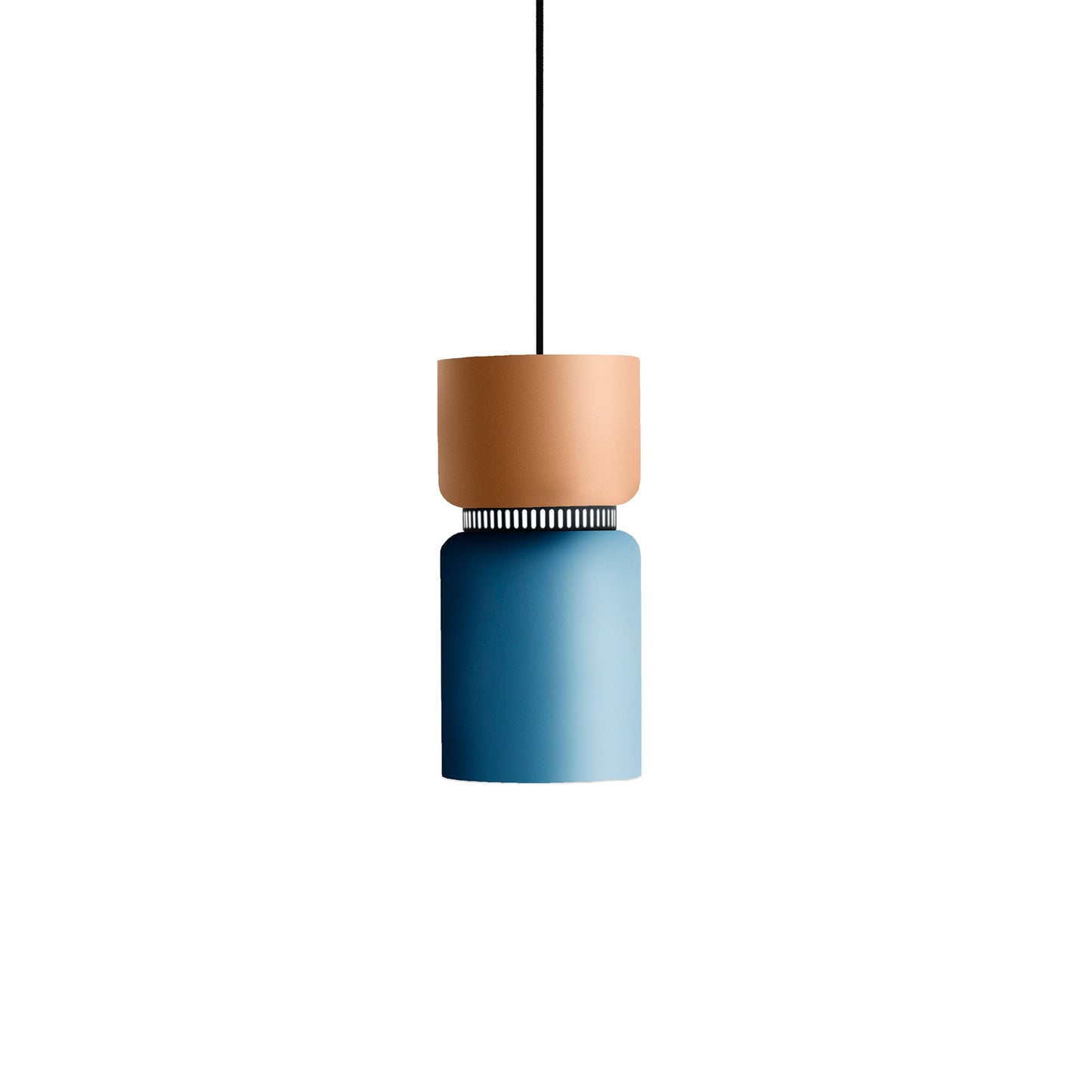 Aspen S17A Pendant Light in Mango/Aqua.