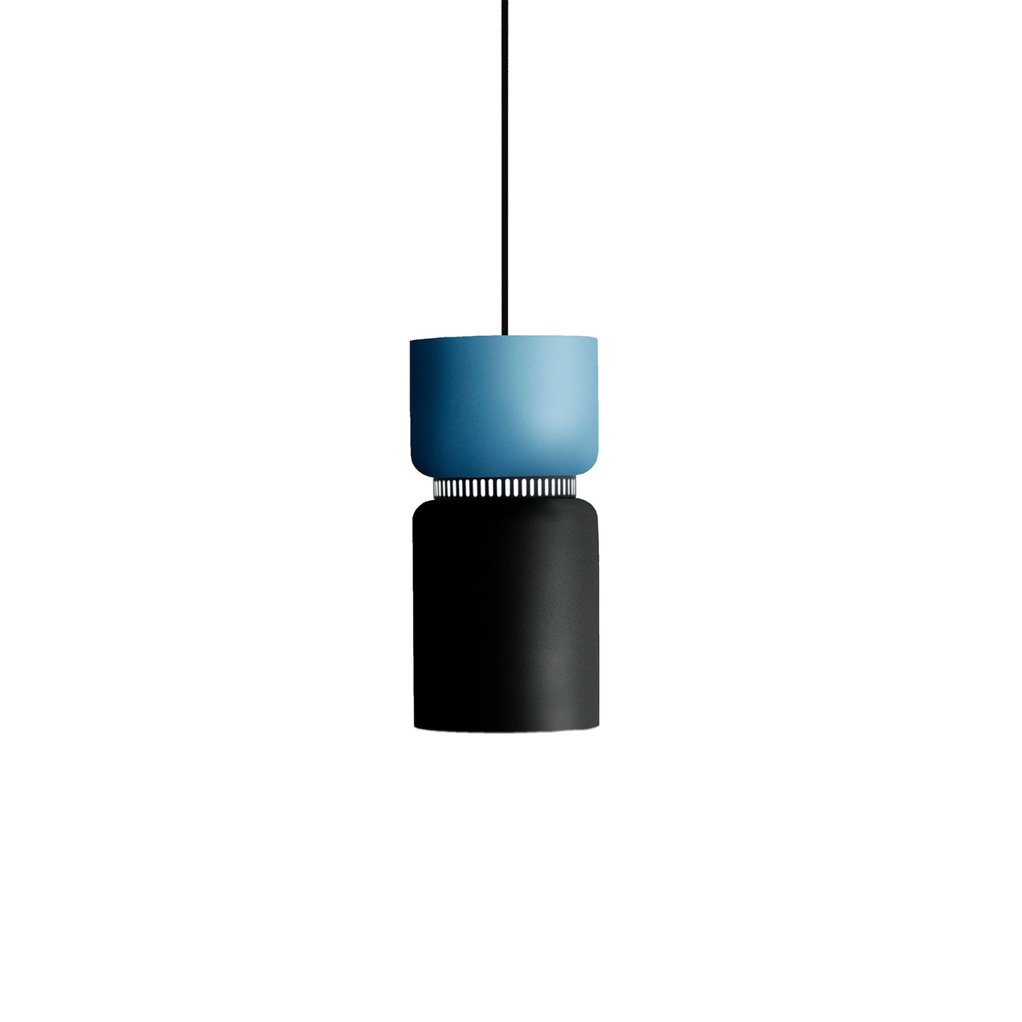 Aspen S17A Pendant Light in Aqua/Black.
