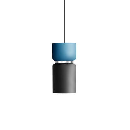 Aspen S17A Pendant Light in Aqua/Grey.