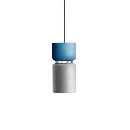 Aspen S17A Pendant Light in Aqua/Limestone.