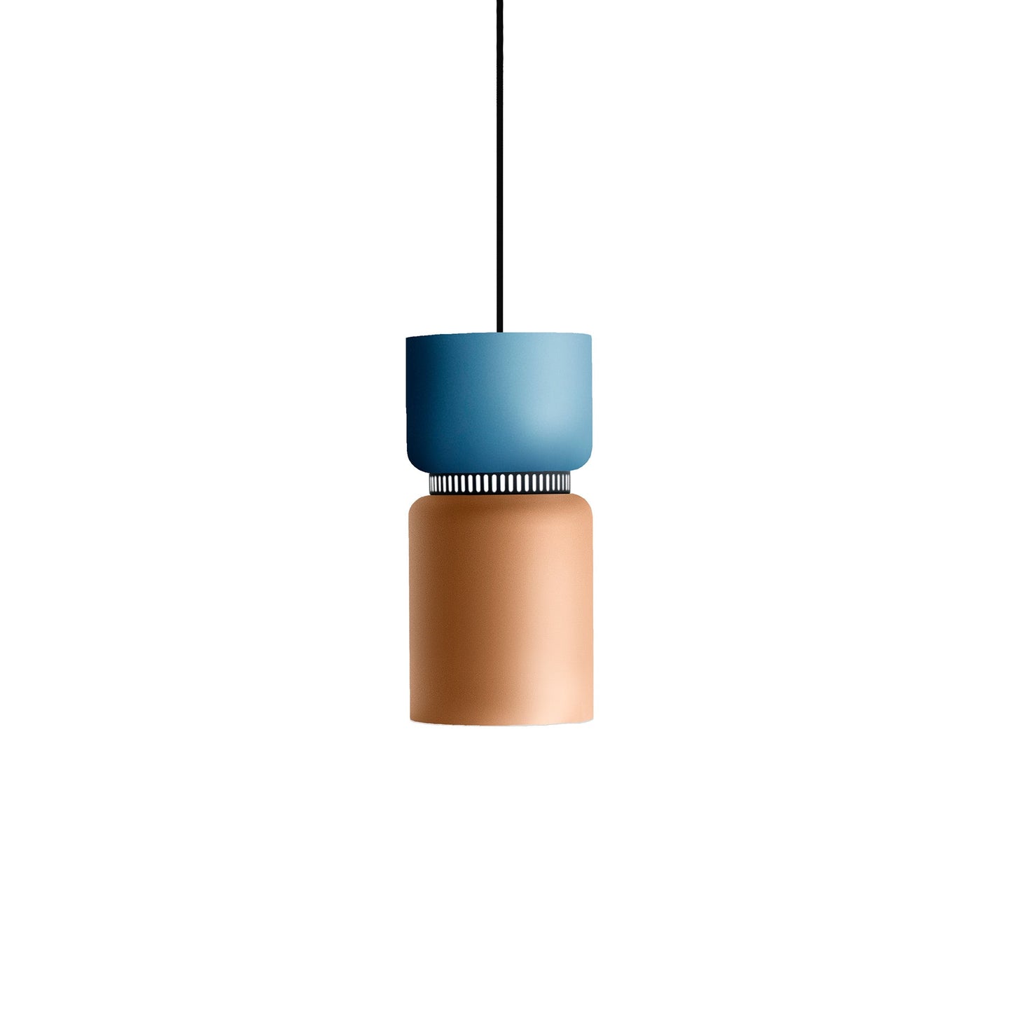 Aspen S17A Pendant Light in Aqua/Mango.