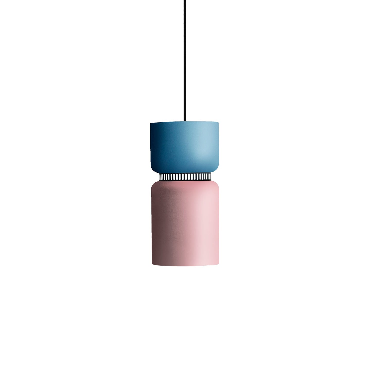 Aspen S17A Pendant Light in Aqua/Rose.
