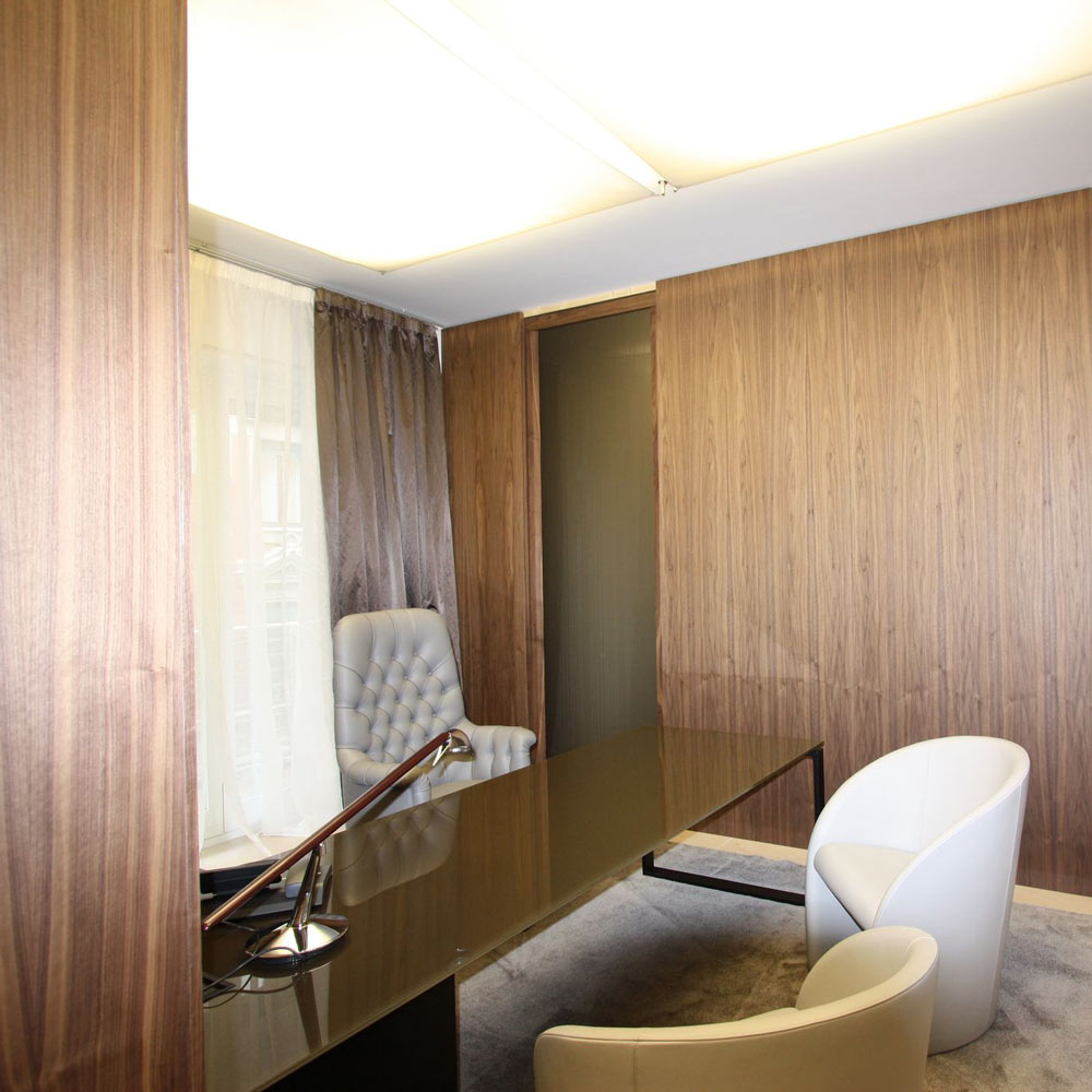 Bluebird T Table Lamp in living room.