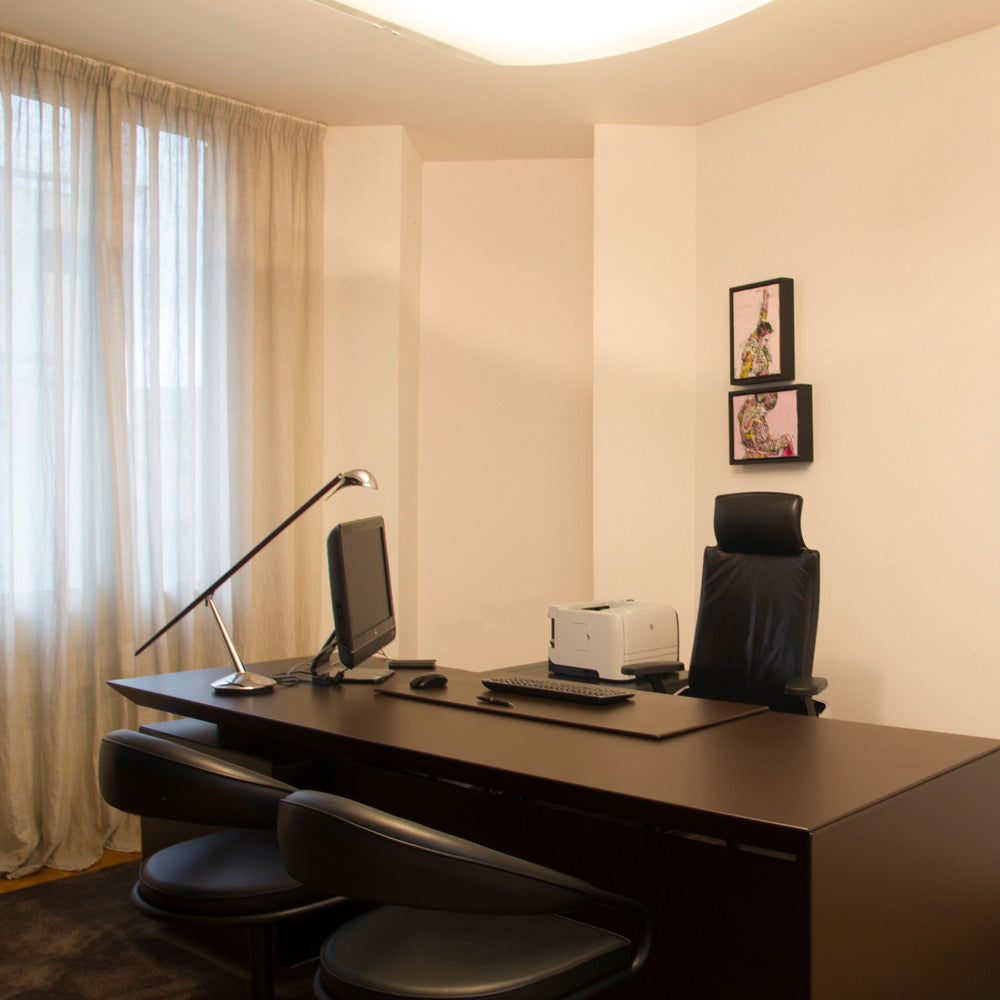 Bluebird T Table Lamp in office.