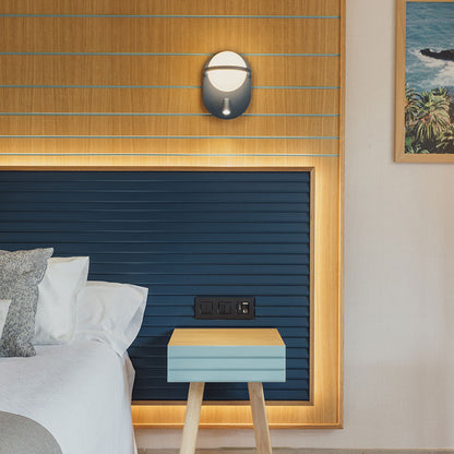 C_Ball W Wall Light in bedroom.