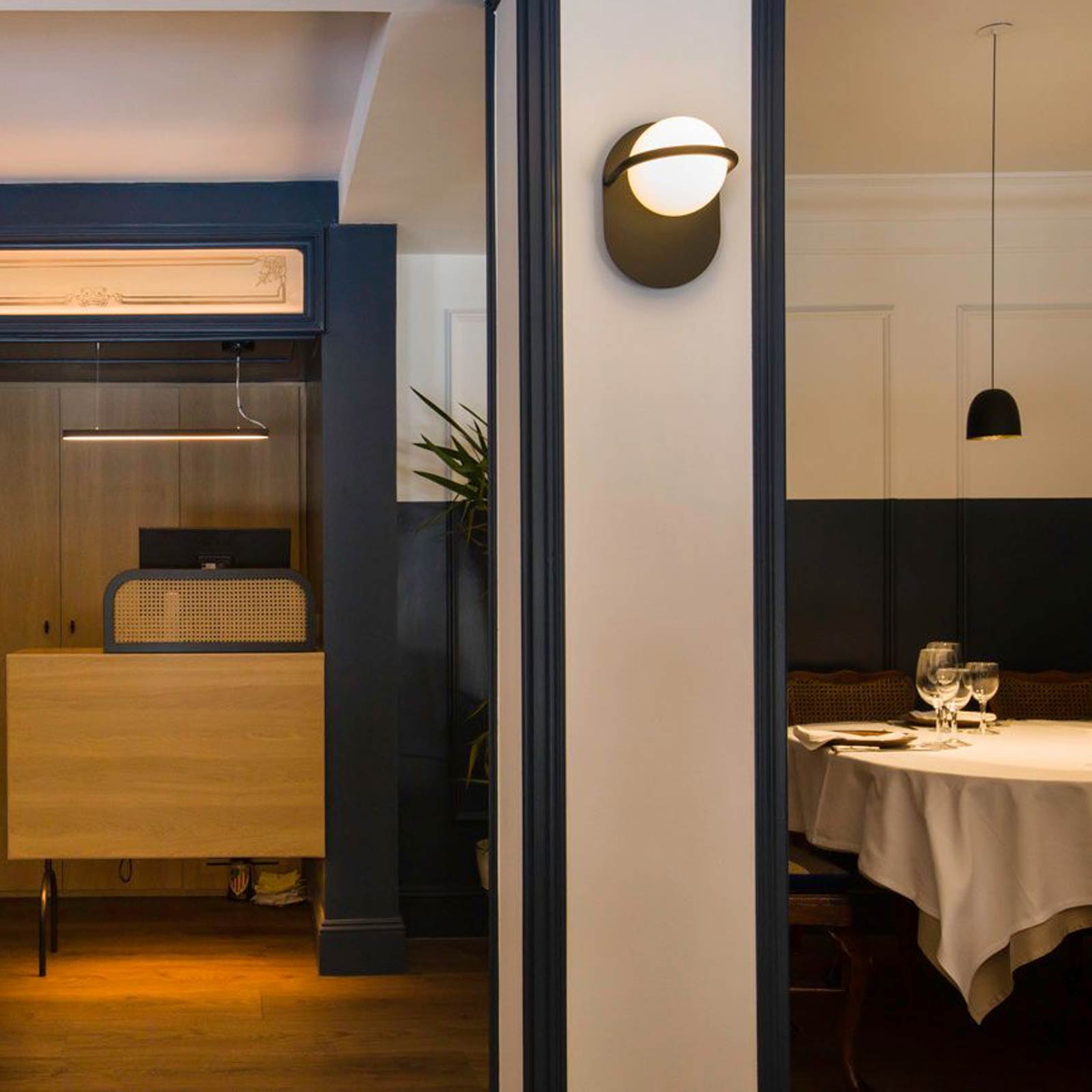 C_Ball W Wall Light in living room.