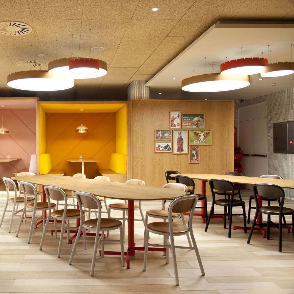 Castle S LED Pendant Light in restaurant.