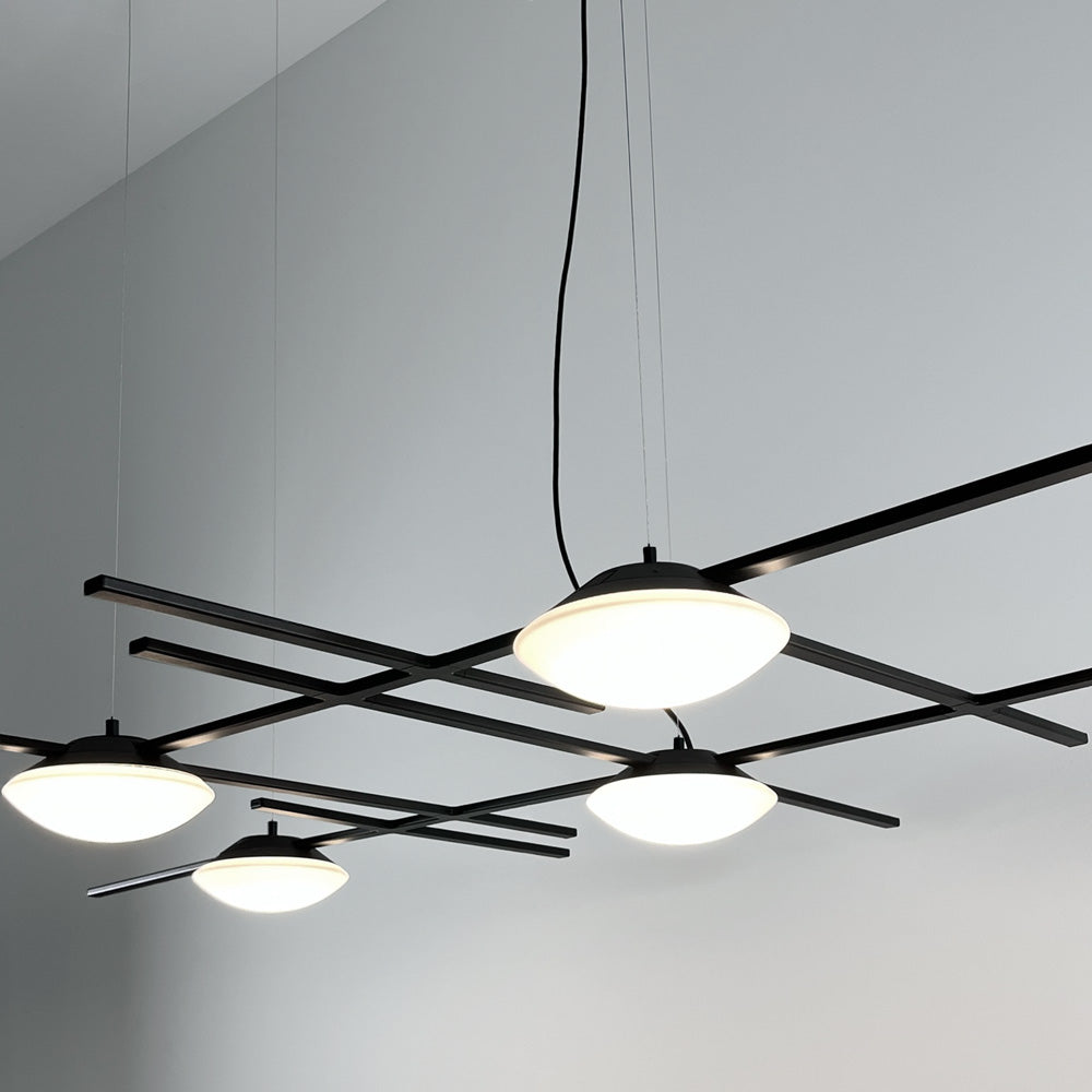 Crosshatch LED Pendant Light in Detail.