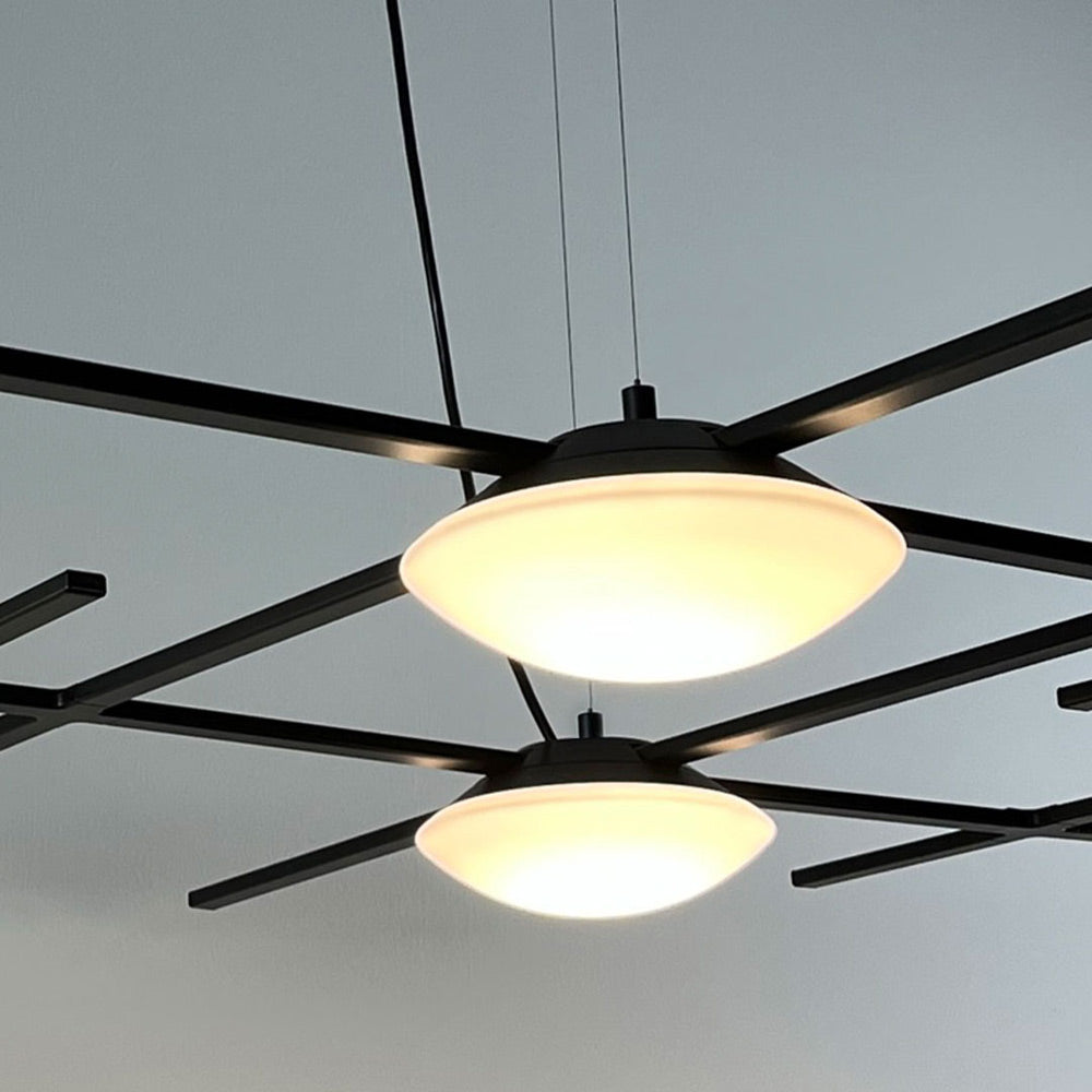 Crosshatch LED Pendant Light in Detail.