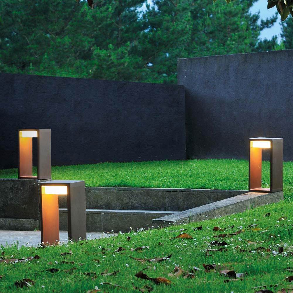 Frame Outdoor Bollard in Outside Area.