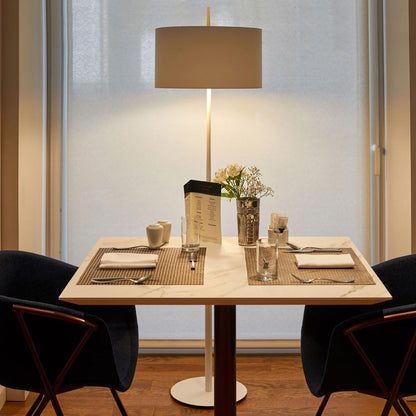 Lola F Floor Lamp in restaurant.
