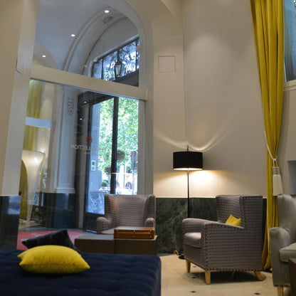 Lola F Floor Lamp in living room.