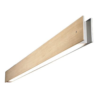 Marc C LED Semi Flush Mount Ceiling Light in Oak (98.5-Inch).