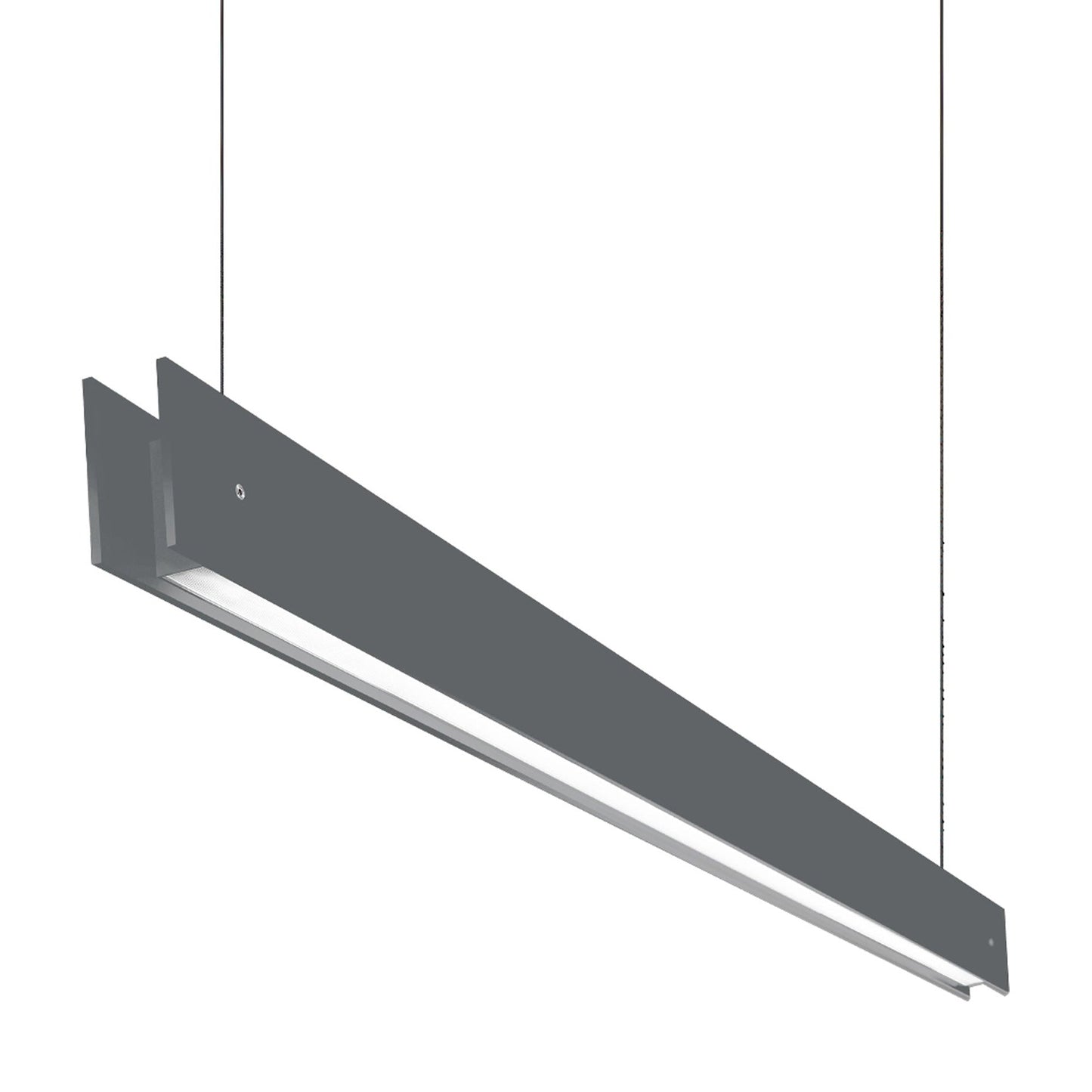 Marc S LED Linear Pendant Light in Grey (98.5-Inch).