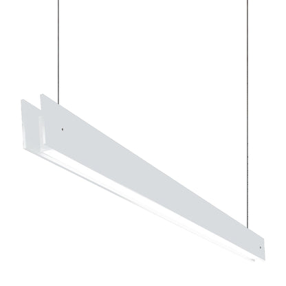 Marc S LED Linear Pendant Light in White (98.5-Inch).