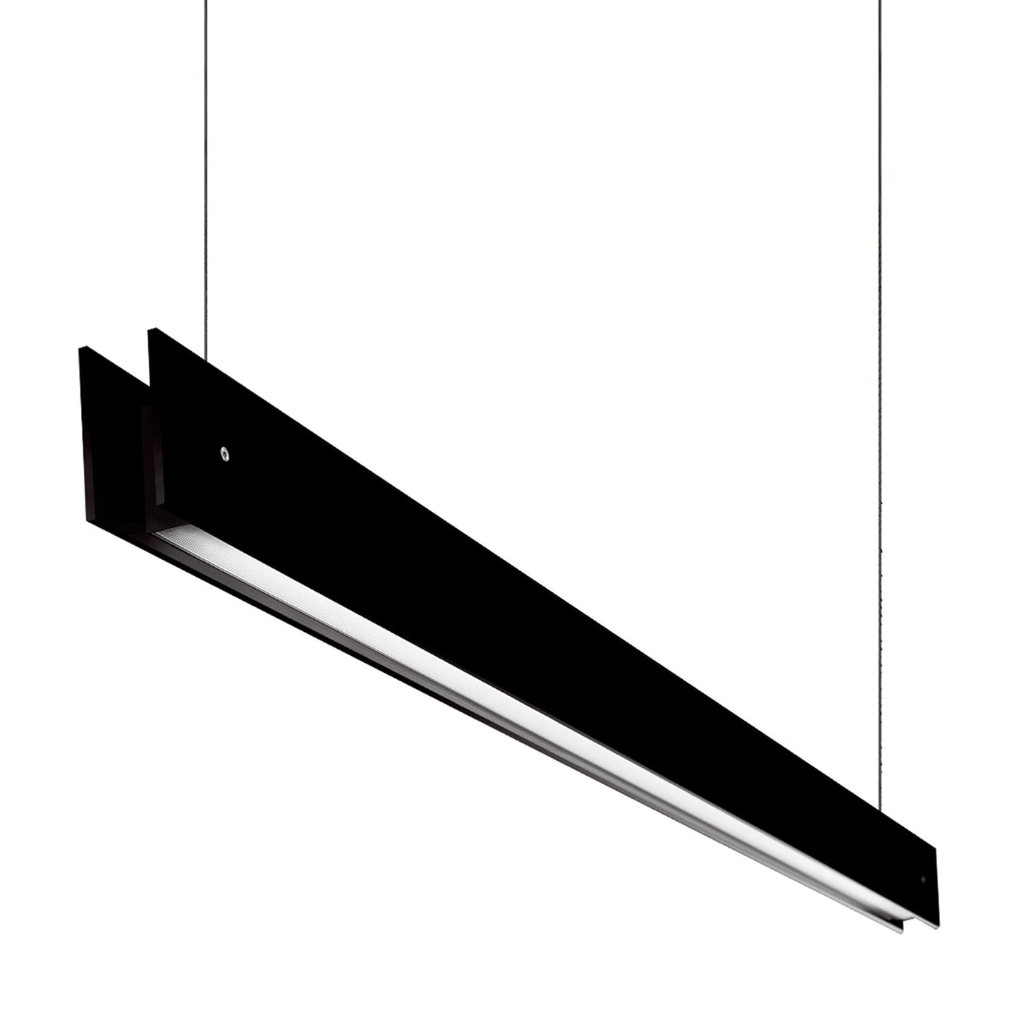 Marc S LED Linear Pendant Light in Black (98.5-Inch).
