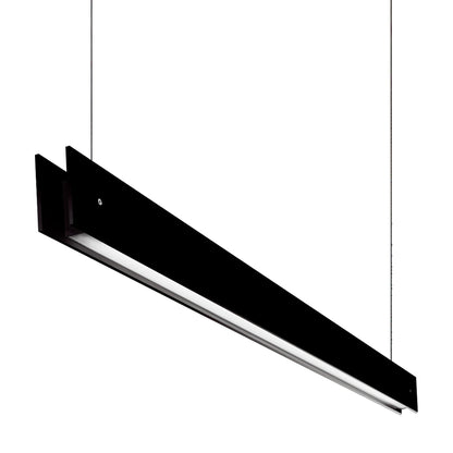 Marc S LED Linear Pendant Light in Black (98.5-Inch).