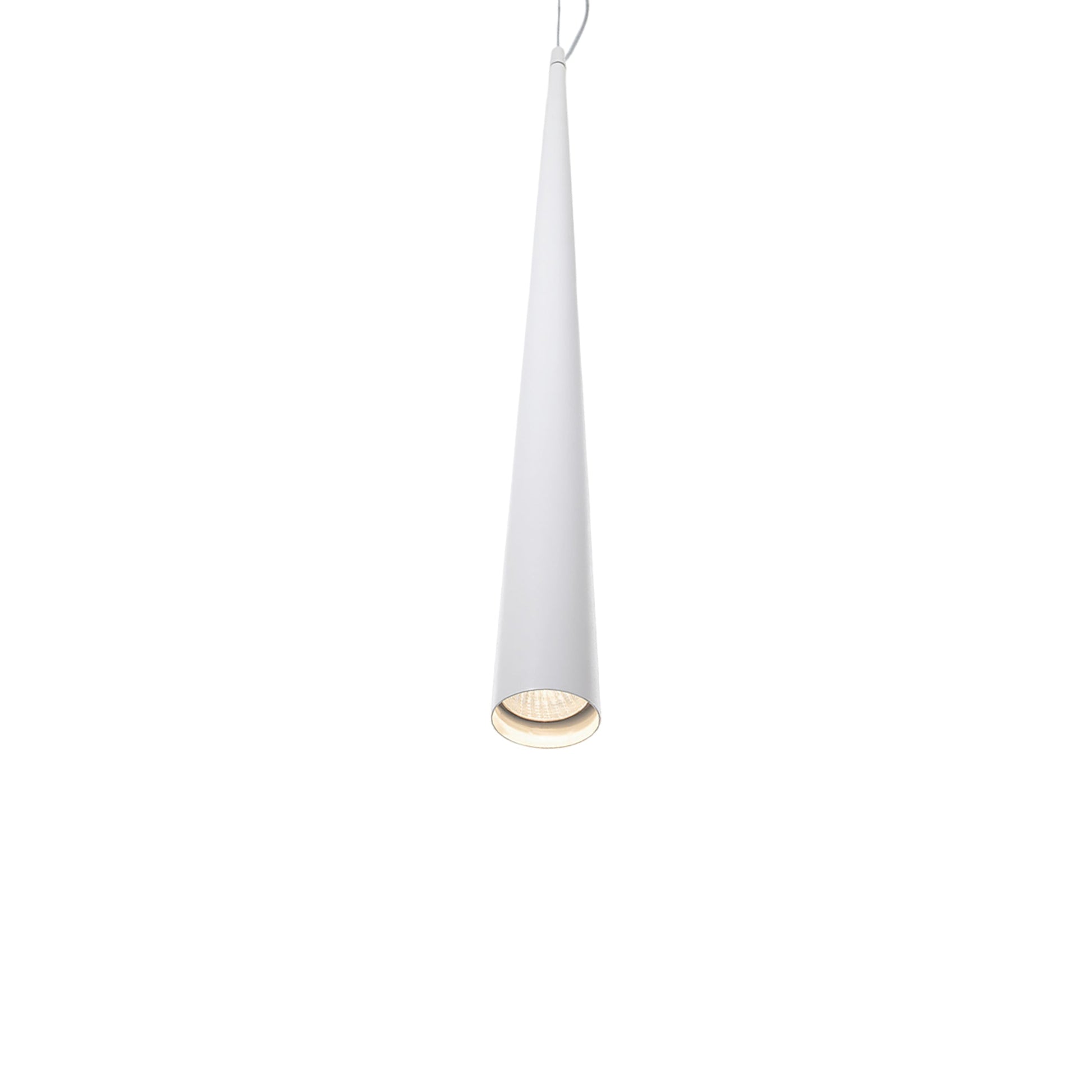 Micro LED Pendant Light in White (30.25-Inch).