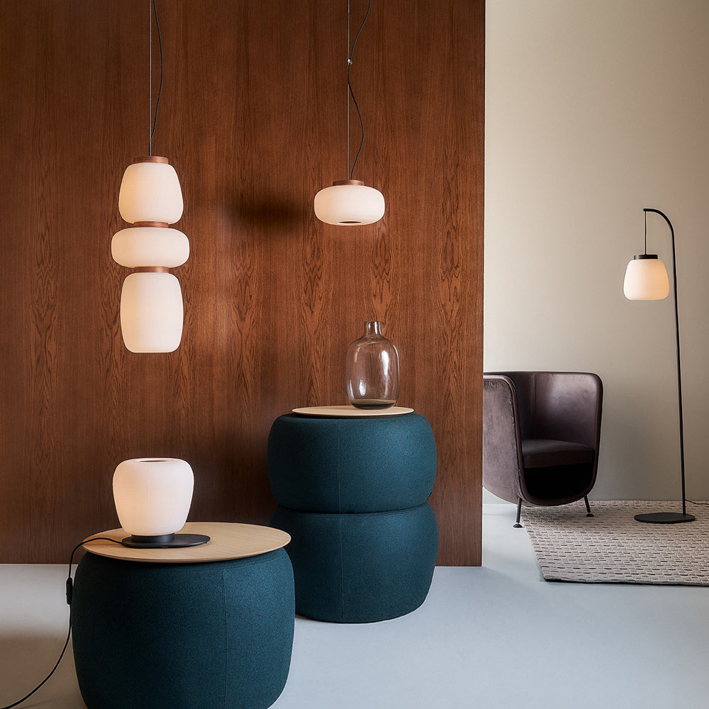 Misko F Floor Lamp in living room.