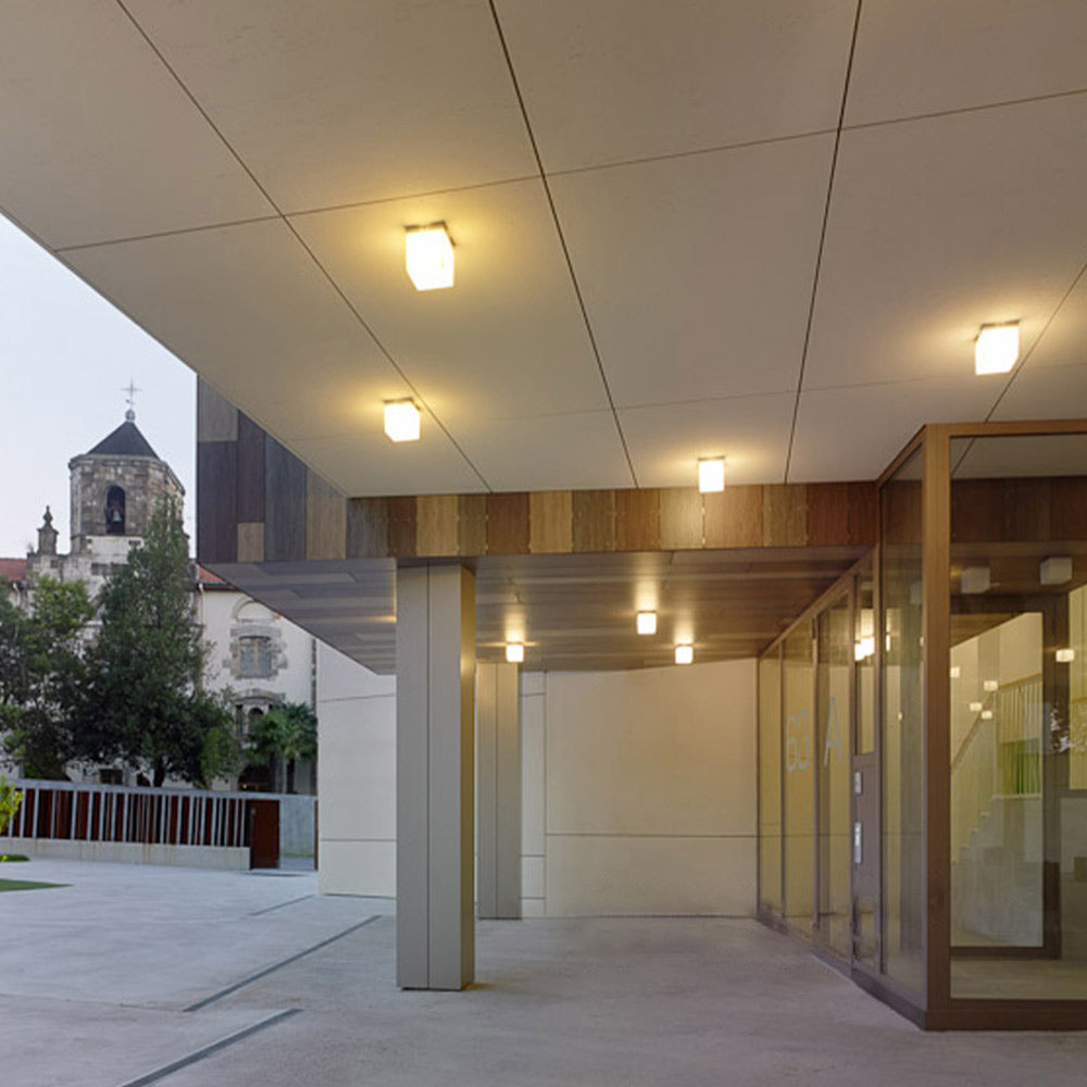 Q. Bo LED Ceiling / Wall Light in hallway.