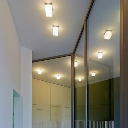 Q. Bo LED Ceiling / Wall Light in hallway.
