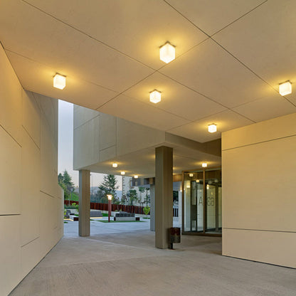 Q. Bo LED Ceiling / Wall Light in hallway.