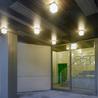 Q. Bo LED Ceiling / Wall Light in hallway.