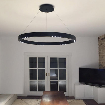 R2 S LED Pendant Light in living room.
