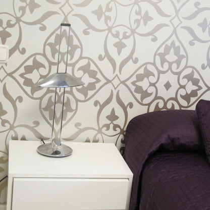 Regina T Table Lamp in bedroom.