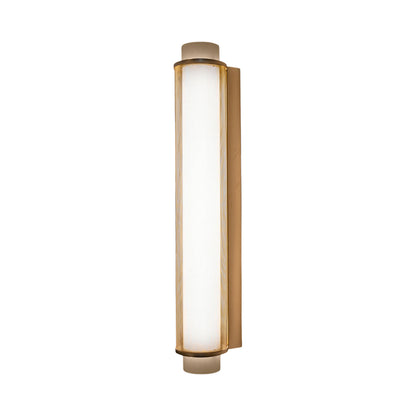 Slim Skin LED Wall Light in Opal Brass (27.5-Inch).
