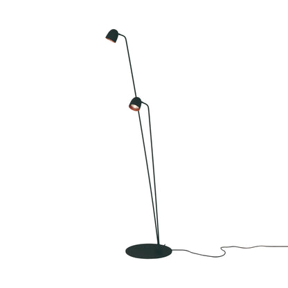 Speers LED Floor Lamp in Black/Copper.