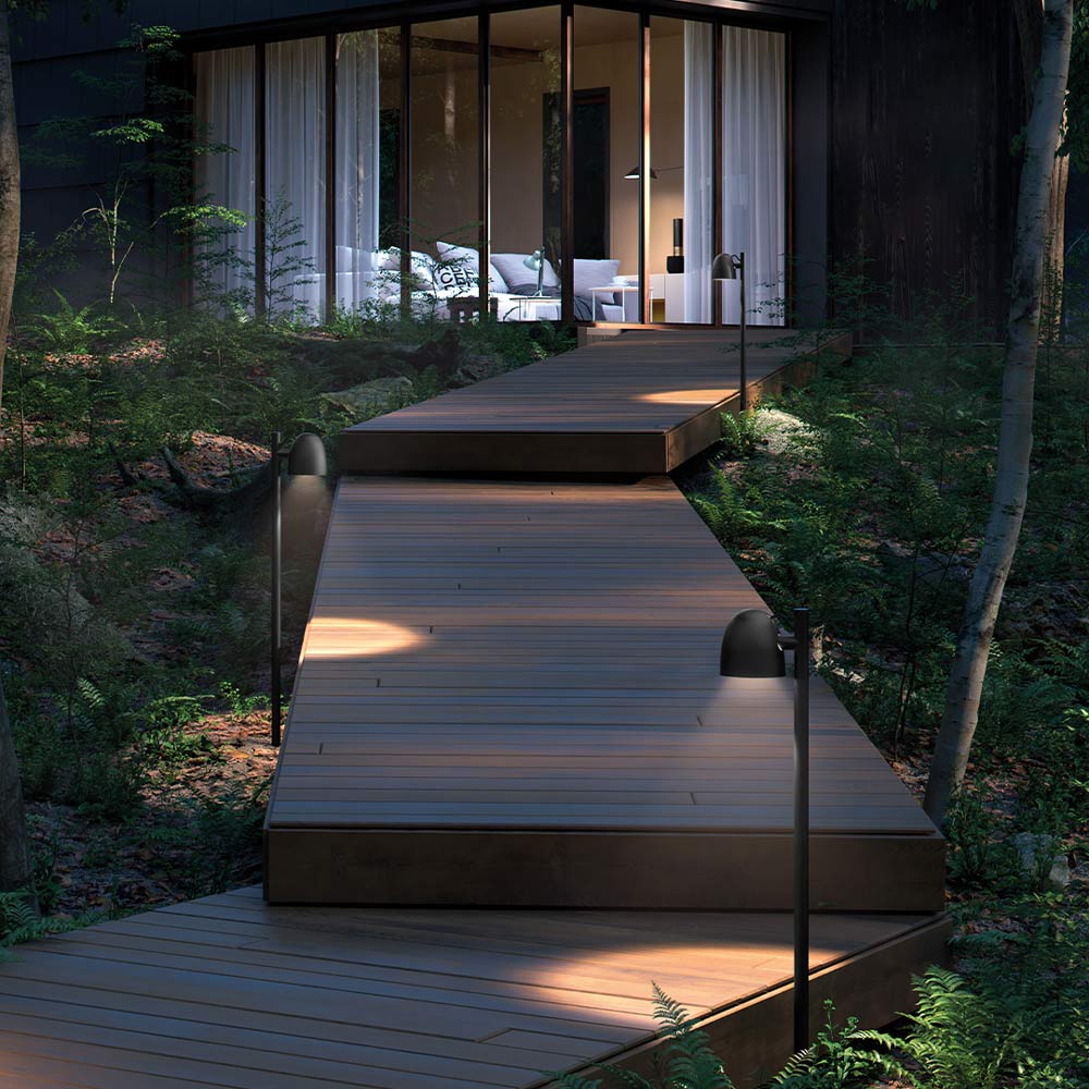 Speers Outdoor LED Bollard in Outside Area.