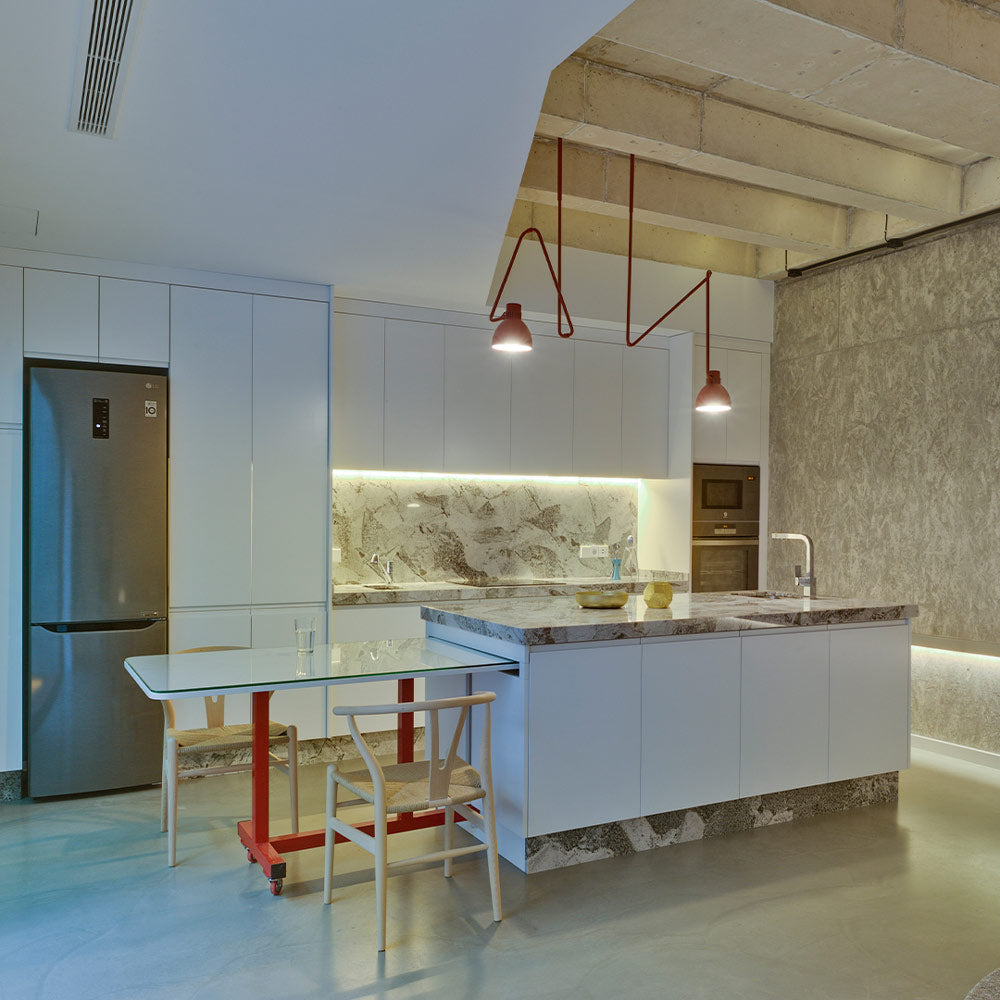 Blux System C Pendant Light in kitchen.