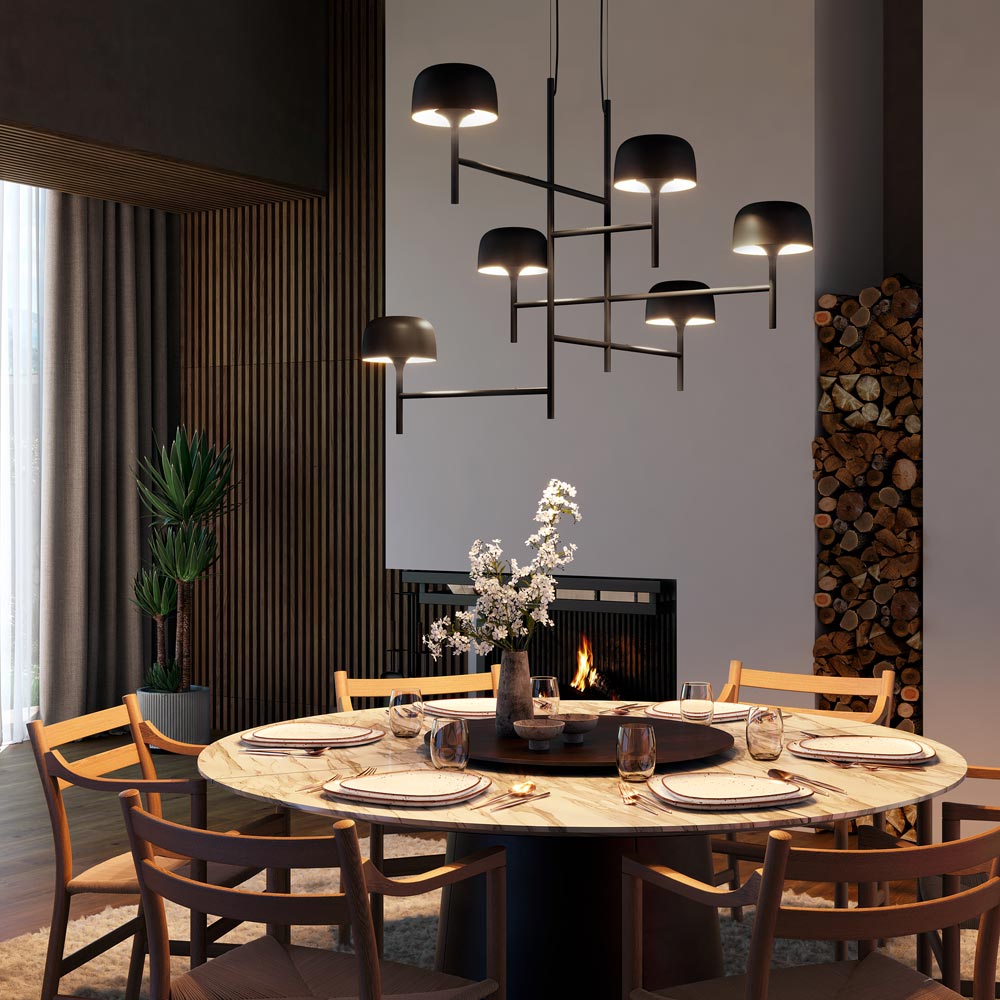 Bol LED Pendant Light in dinning room.