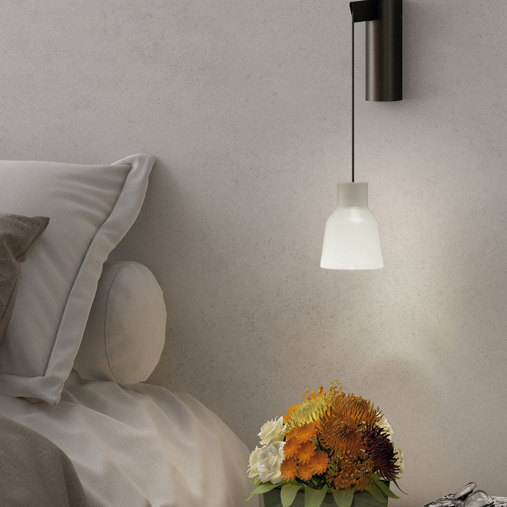 Drip A01 LED Wall Light in bedroom.