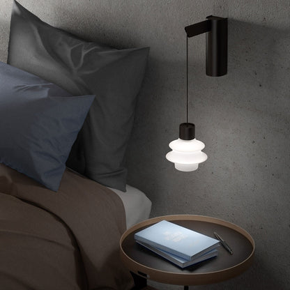 Drop A01 LED Wall Light in bedroom.