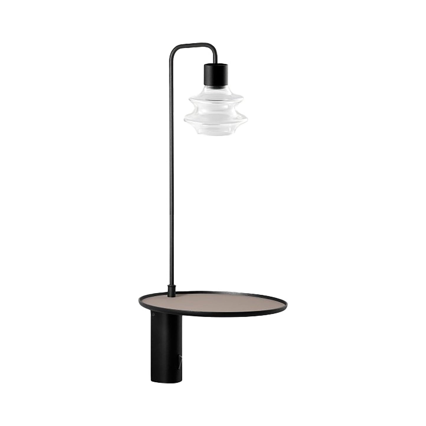 Drop A03 LED Wall Light in Transparent Glass.