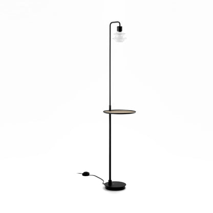 Drop LED Floor Lamp in Transparent Glass.